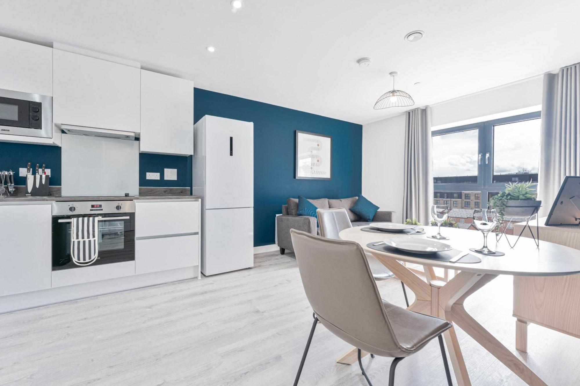 Stayzeni, Hardwick House Derby Bright 1 Bed Flat Exterior foto